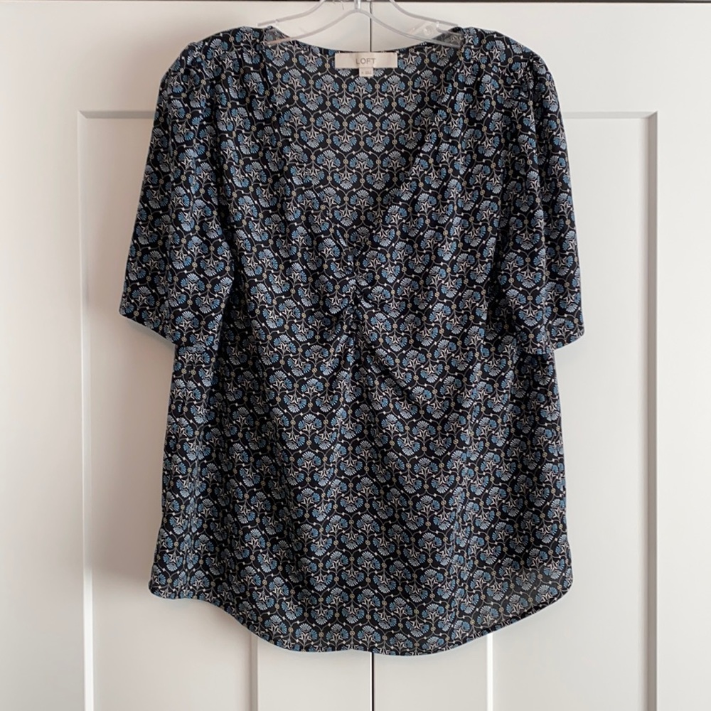 LOFT V Neck Blouse